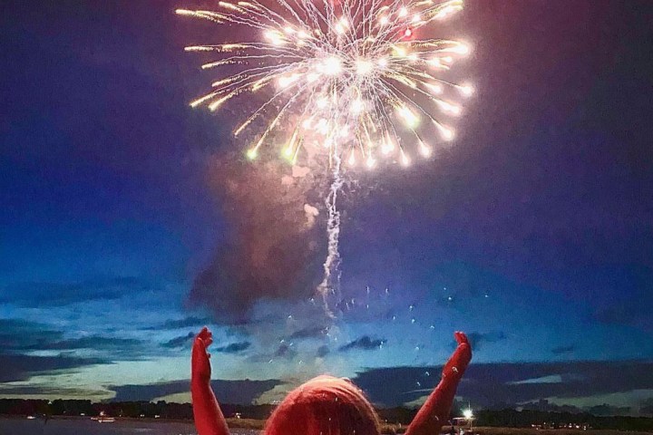 fireworks in the sky