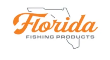 Logo with 'Florida Fishing Products' and outline of Florida state.